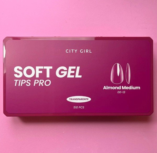 Producto - Tips Soft Gel Almendra Media PRO 00-13 City Girl