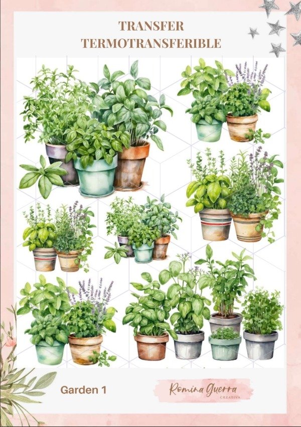 Producto - Transfer termotransfeible - Garden 1