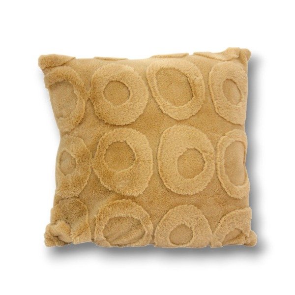 Producto - ALMOHADON 40X40 CM TRAMA CÍRCULOS BEIGE