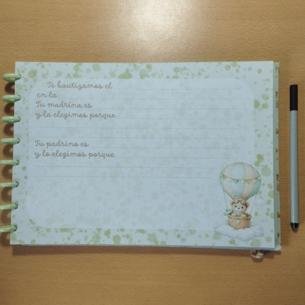 Producto - Contame Mis Primeros Pasos Verde Personalizado - 3 al cubo - 3