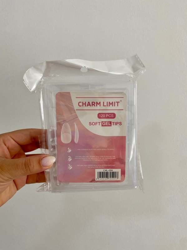 Producto - Tips prelimados Charm Limit Almendra x120