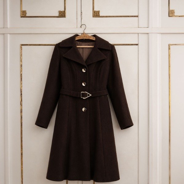 Producto - Tapado Vintage Original Años 70 Chocolate - Prenda excepcional