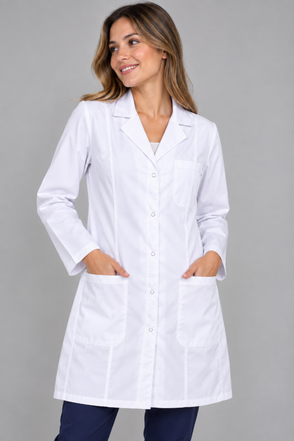 Producto - Guardapolvo Inprof Lucía (Blanco Liso) - 1