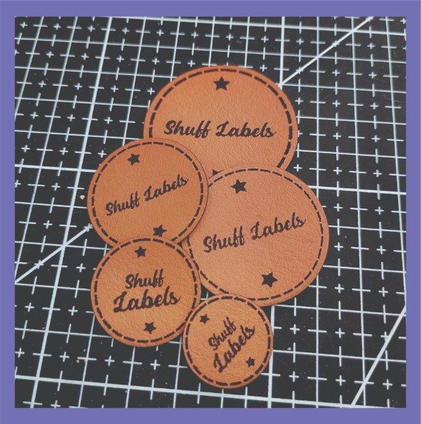 Producto - Etiqueta Cuero PU Redondas