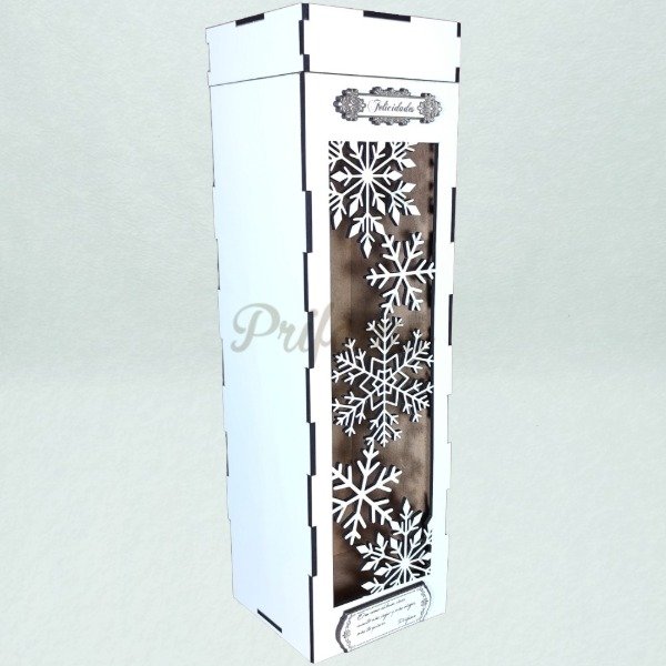 Producto - Caja de Vino Regalo Modelo 3 - Tapa Calada