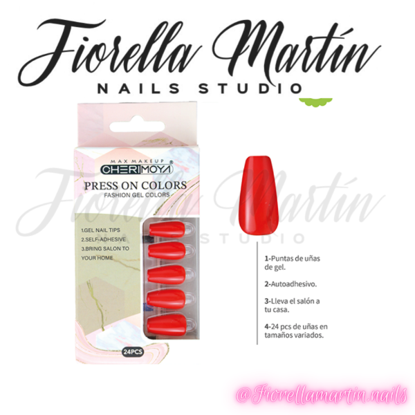 Producto - CHERIMOYA PRESS ON COFFIN ROJO