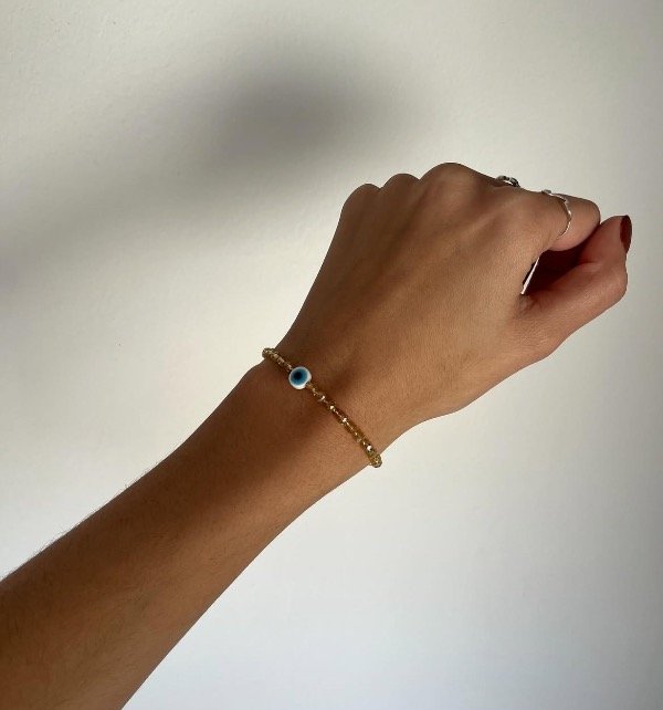 Producto - Pulsera Dorada - Cristal de roca