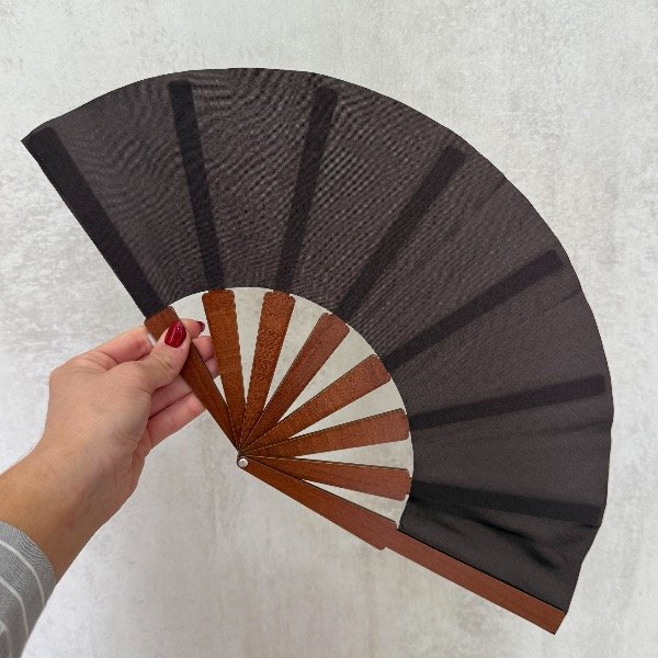 Producto - Abanico liso marrón