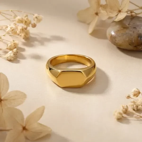 Producto - Anillo Stamp Gold 18mm - 1