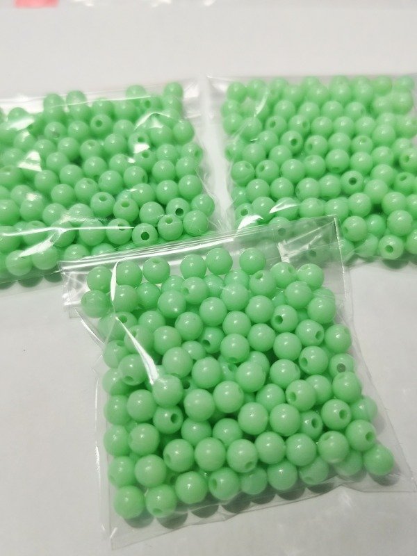 Producto - Bolitas verde agua 6 mm - 3