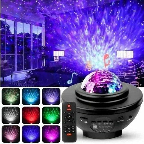 Producto - BN0133 VELADOR PROYECTOR GALAXIA C/PARLANTE BT LED