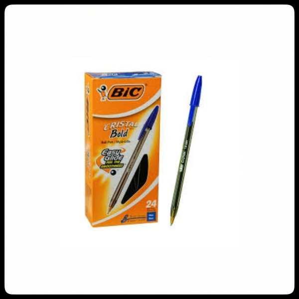 Producto - BOLIGRAFO BIC CRISTAL INTENSO BOLD 1.6MM AZUL/NEGRO