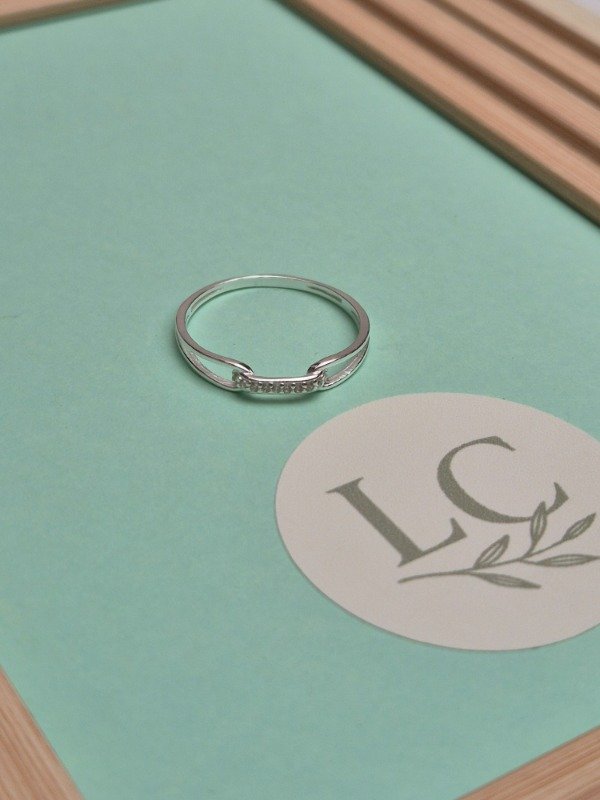 Producto - Anillo Lazo c/ Strass Plata