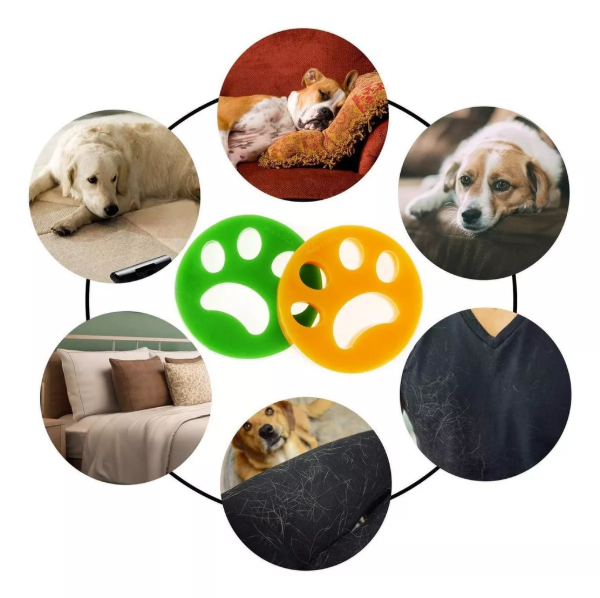 Producto - Huellita Saca Pelos De Mascotas Para Lavarropas Sillon Auto (Viene el par)