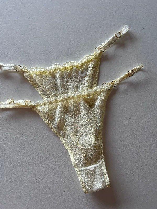 Producto - Colaless de puntilla amarilla