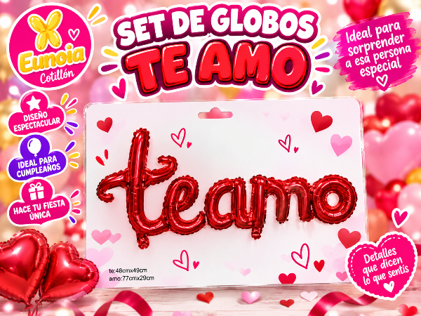 Producto - Set de globos te amo