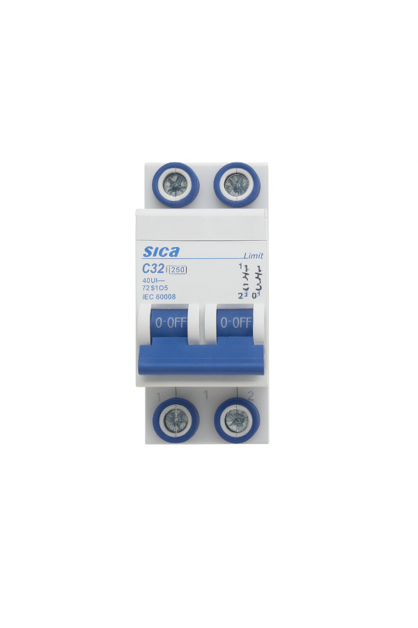 Producto - Disyuntor Termomagnético Sica 2 Polos 10A 6kA  Seguridad Eléctrica