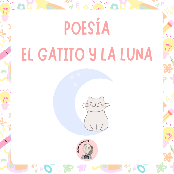 Producto - POESÍA EL GATITO Y LA LUNA. RECURSO