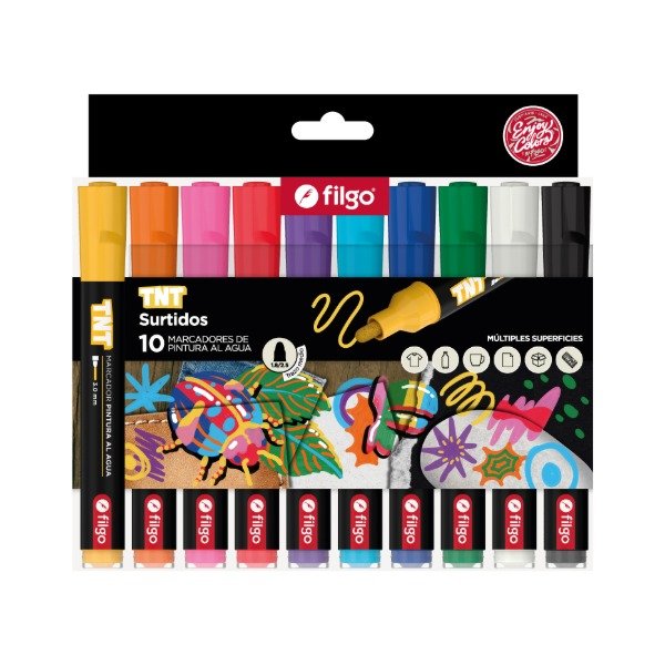 Producto - Marcador TNT 3.0 mm colores surtidos FILGO