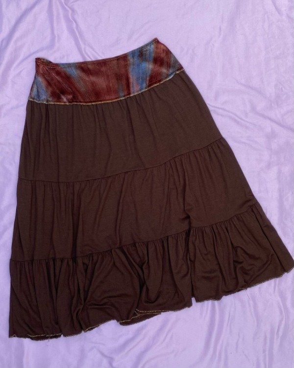 Producto - Pollera marrón brillo