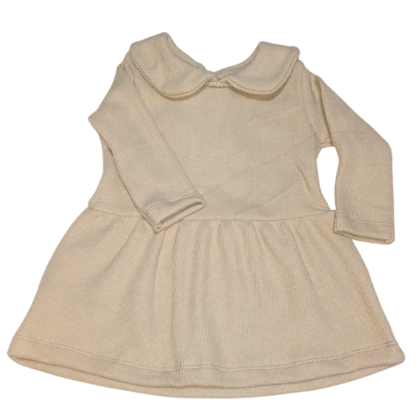 Producto - Vestido manga larga wafle marrón claro