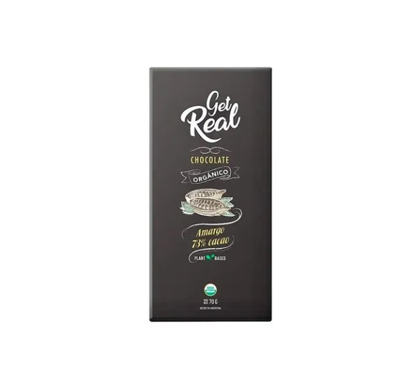 Producto - Barra de Chocolate Amargo 73 cacao Get Real