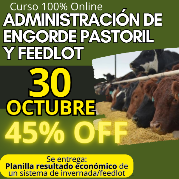 Producto - Curso Online: Administración Integral de Engorde Pastoril y Feedlot - 0