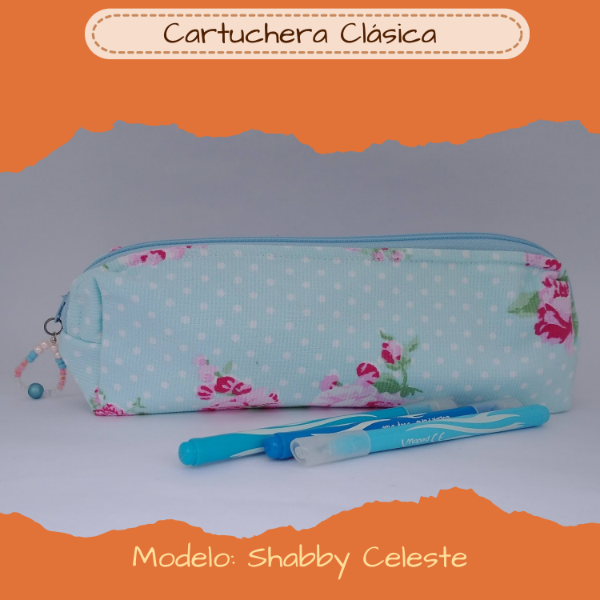 Producto - Cartuchera Clásica "Shabby lunares"