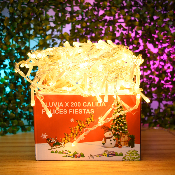 Producto - LUZ LLUVIA X200 CALIDA POL28