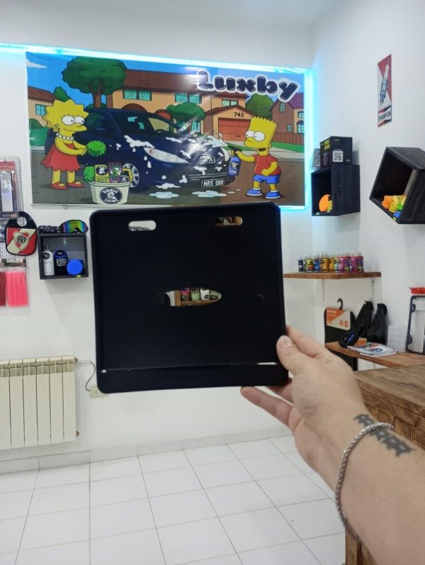 Producto - Porta Patente Negra Vieja
