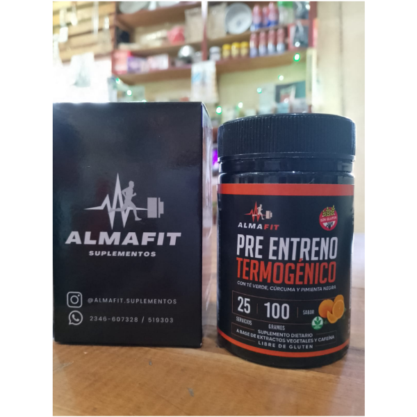 Producto - PRE ENTRENO ALMA FIT x 100 Grs.