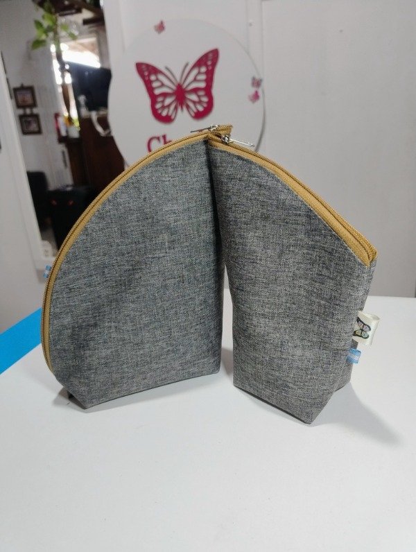 Producto - Set matero gris cierre beige