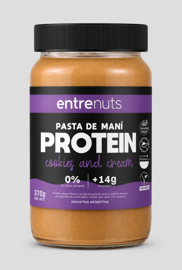 Producto - Pasta de maní proteica Cookies and Cream - Entrenuts