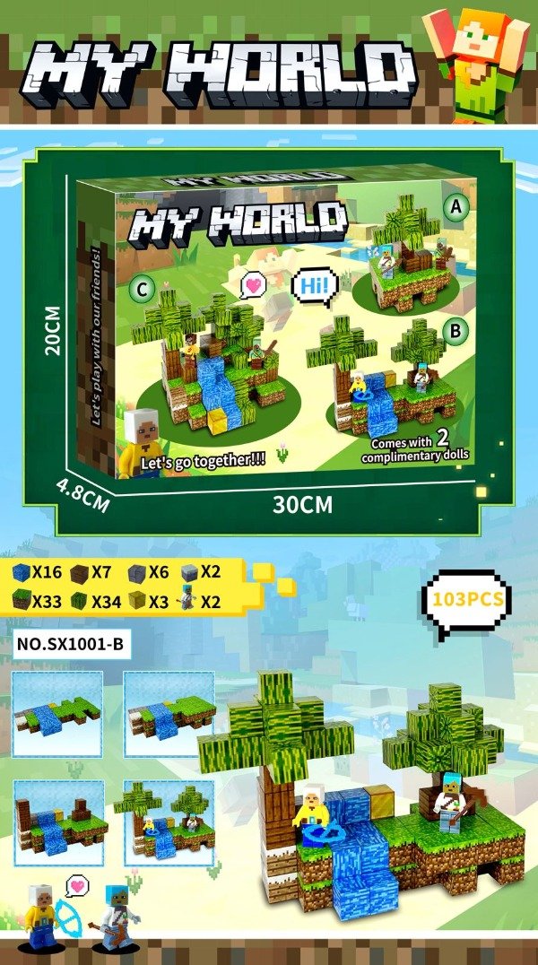 Producto - Bloques magneticos Minecraft (1001B)