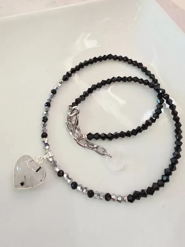 Producto - Collar Corazon turmalina