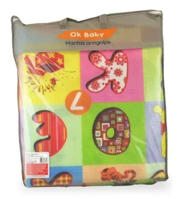 Producto - ALFOMBRA ANTIGOLPE, REVERSIBLE. animales y abecedario