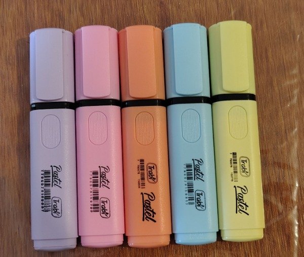 Producto - Resaltador Trabi pastel x5