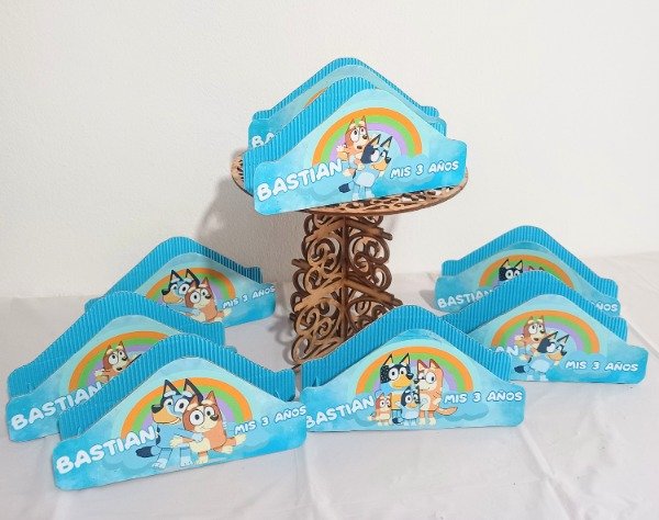 Producto - Servilletero de bluey personalizado sin servilletas
