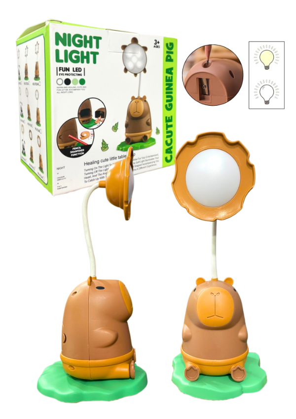 Producto - LAMPARA CAPYBARA CON SACAPUNTA LUZ CALIDA Y FRIA 103C
