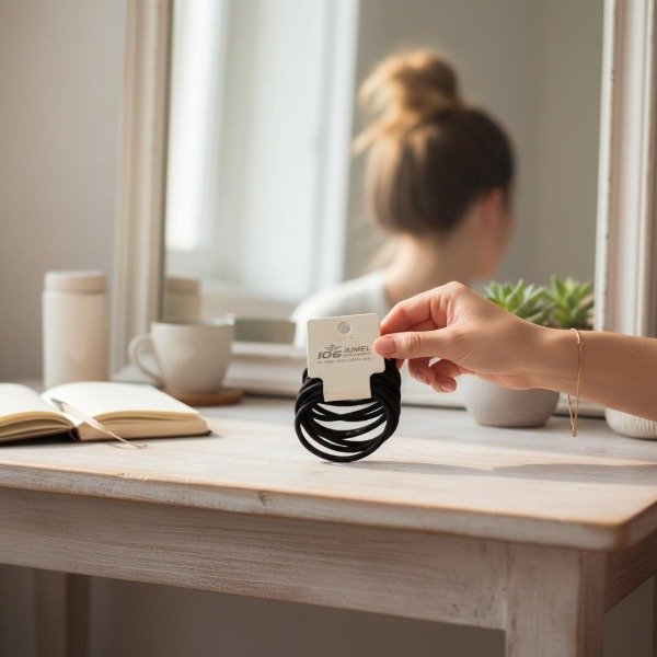 Producto - COLITAS DE PELO NEGRAS FINITAS X 8U