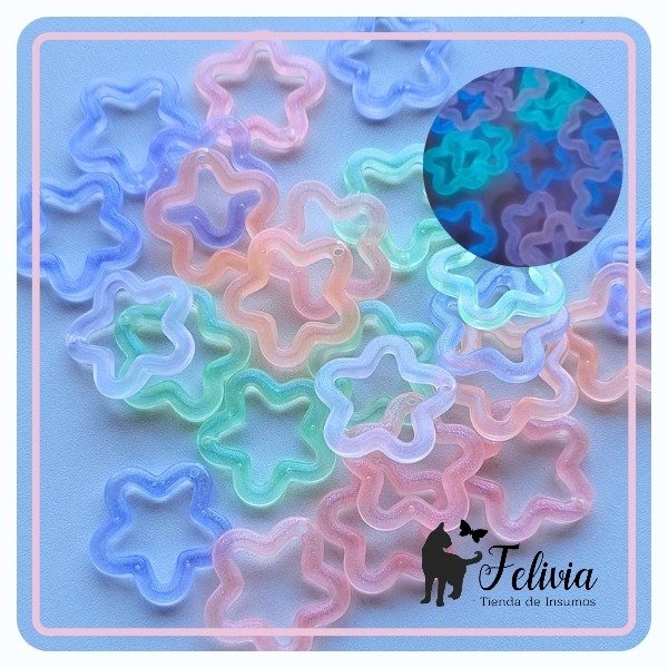 Producto - Estrella colgante luminosa x 10u. surtidas