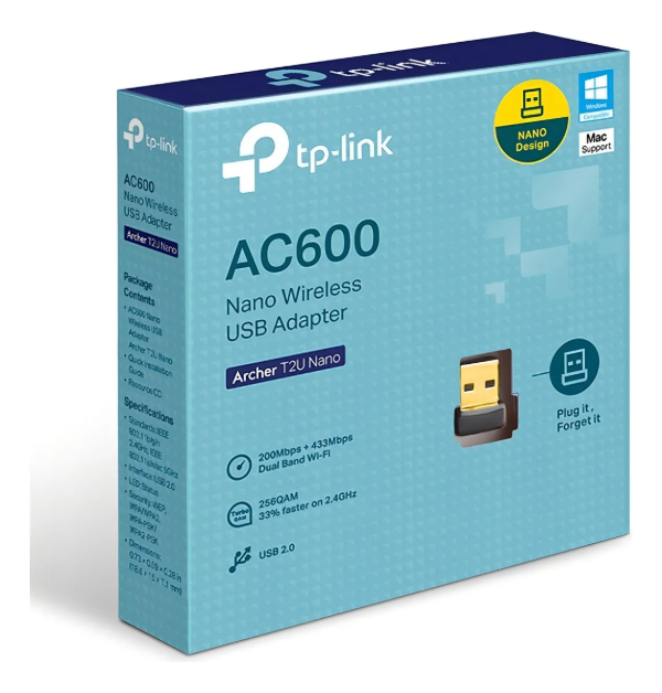 Producto - Receptor wifi usb DUAL BAND TP Link NANO