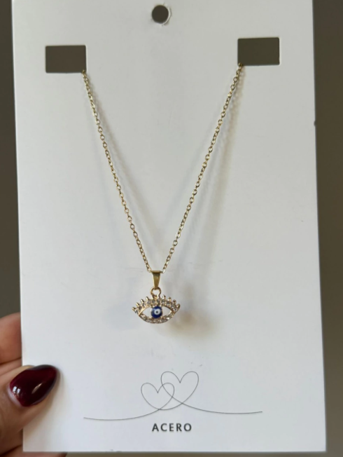 Producto - Cadenita ojo turco dorada