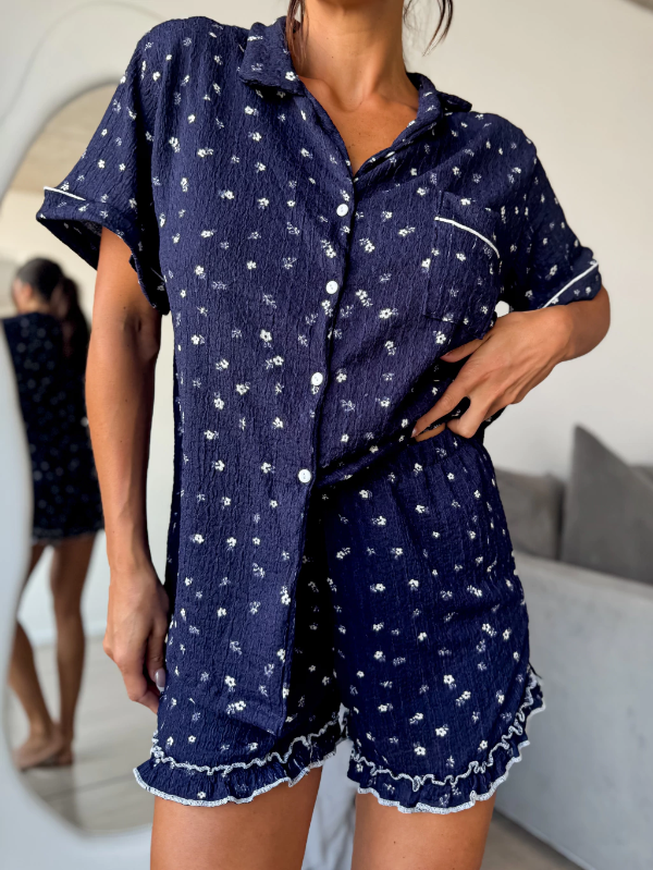 Producto - PIJAMA FLORCIS AZUL