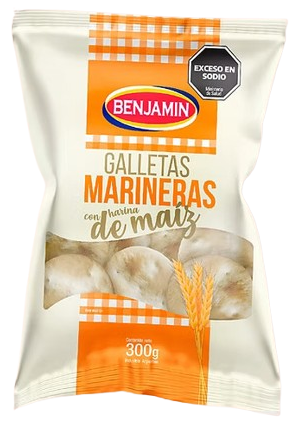 Producto - Marineras Benjamin con Harina de Maiz 300 gr