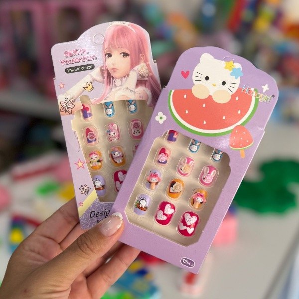Producto - Uñas Postizas Infantil con Apliques 8160 - 0