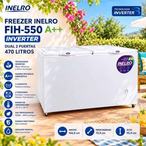 Producto - FREEZER INELRO FIH-550 A++ INVERTER-470lt
