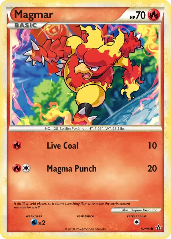 Producto - Magmar 52/95 HeartGold and SoulSilver: Unleashed