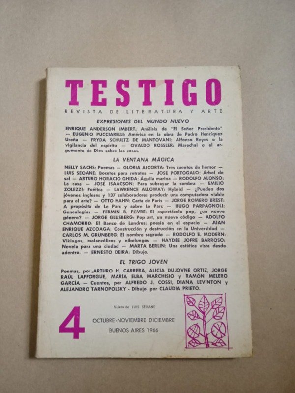 Producto - Testigo #4 - Autores varios - Octubre / Noviembre 1966