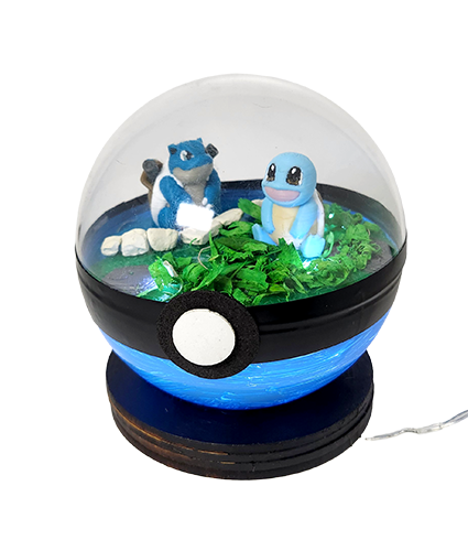 Producto - Lampara Diorama Pokemon Squirtle Blastoise Cable Usb